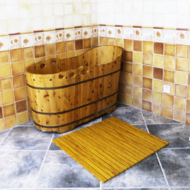 Disesuaikan WPC Wood Shower Floor WPC Kamar Mandi Decking 60cm x 40cm