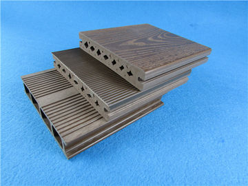 Antiseptik Wood Plastic Deck WPC Composite Decking Untuk Exterior Lantai