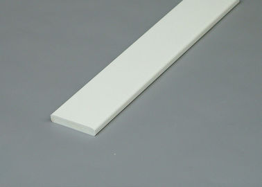 Woodgrain PVC Dekorasi Cetakan / Papan Kisi Putih PVC Trim / PVC Profil