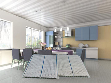 PVC Panel Dekoratif Plafon / Waterproof PVC Ceiling Tiles Untuk Restaurant