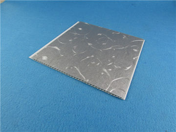 250mm 5mm Dekorasi Interior PVC Tiles Ceiling Perak Vinyl Panel