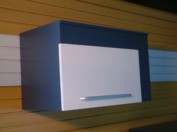 Tahan Lama PVC Storage Slatwall Panel Dekorasi Garage Wall Panel