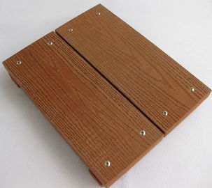 Antislip WPC Deck Flooring Untuk Taman, Rumput, Balkon 140mm * 25mm