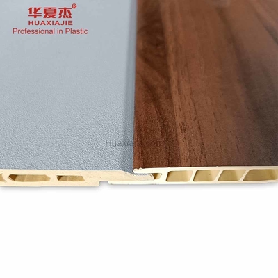 Komposit Plastik Kayu WPC Wall Cladding Dekorasi Dinding Interior Hotel