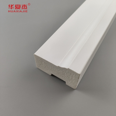 Harga biaya wpc Brickmold 2'' biji kayu pvc pintu frame molding waterproof home/office dekorasi