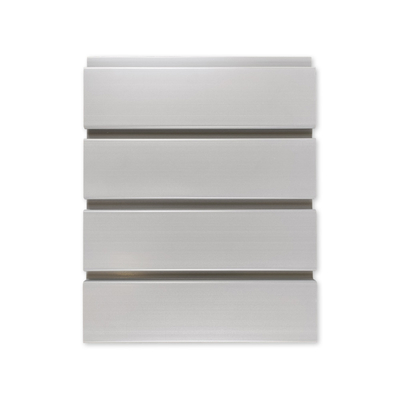 Harga yang bagus Panel Slatwall Pvc Standar AS Lebar 12 inci Abu-abu Putih Untuk Nilai Api Interior on line