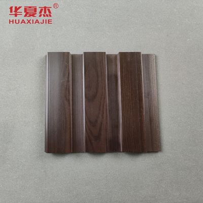 Harga yang bagus Panel Dinding Tahan Cuaca Komposit Kayu Plastik Dalam Warna Kayu On line