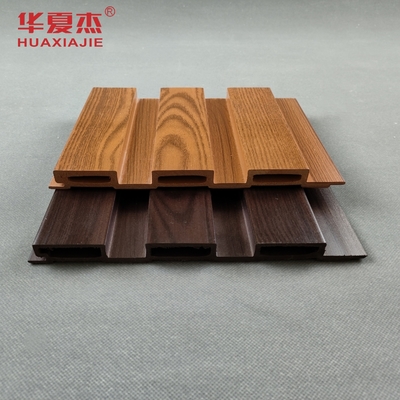 Harga yang bagus Panel Dinding WPC Warna Kayu Merah Gloss Tinggi Pencetakan Panel Dinding PVC on line