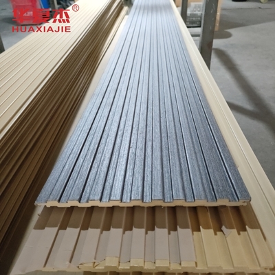 Harga yang bagus Mudah menginstal panel dinding wpc bergelombang panel wpc berlapis untuk dekorasi on line