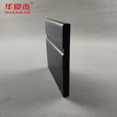 Harga yang bagus PVC Skirting Board Waterproof Vinyl Baseboard Trim Hitam Bahan Dekorasi on line