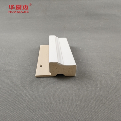 Harga yang bagus Kualitas tinggi wpc paku sirip putih jubah tahan air wpc pintu frame bahan bangunan on line