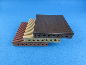 Harga yang bagus Round Hollow WPC Composite Decking Lantai WPC Kuat untuk Eksterior on line