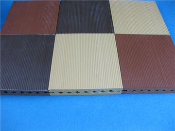 Harga yang bagus ASA Wood Plastic Composite Foam Decking Ubin untuk Backyard / Garden on line