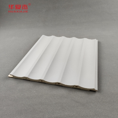 Harga yang bagus Dekorasi interior Panel dinding abu-abu Wpc Kayu Plastik Komposit Bahan tahan lama on line
