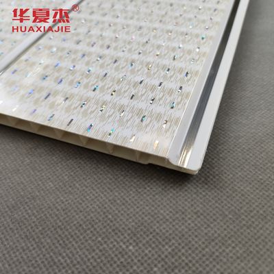 Harga yang bagus Rumput Tengah Garis Perak Panel PVC Langit-langit Panel PVC berbentuk U On line