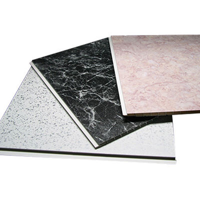 Harga yang bagus Waterproof Jalur PVC Ceiling Panel Untuk perumahan, Suspended Ceiling Panel On line