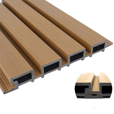 Harga yang bagus WPC Wall Cladding Plastic Untuk Outdoor Co Extruded Uv Resistant on line