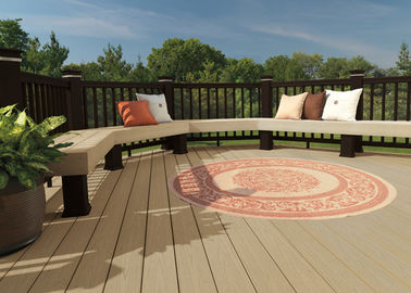 Harga yang bagus Waterproof Oak WPC Composite Decking dapat didaur ulang dengan Co-extrusion Decks on line