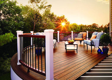 Harga yang bagus Lantai Luar Ruangan Lantai Decking Ringan WPC Komposit Kuat on line