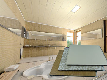 Kualitas tinggi PVC Lantai Langit-langit Dekoratif Shower Panel dinding Cladding tahan api