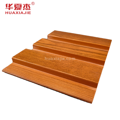Kayu Butir Pvc Wpc Panel Dinding Interior Dekorasi Tahan Air Klasik Suasana Merah