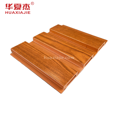 Kayu Butir Pvc Wpc Panel Dinding Interior Dekorasi Tahan Air Klasik Suasana Merah