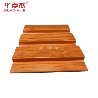 Kayu Butir Pvc Wpc Panel Dinding Interior Dekorasi Tahan Air Klasik Suasana Merah