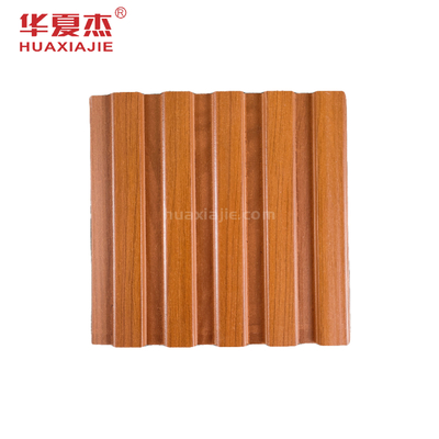 Co Extrusion Wood Grain Wpc Panel Dinding Dekorasi Interior Desain Baru