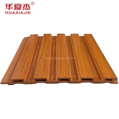 Co Extrusion Wood Grain Wpc Panel Dinding Dekorasi Interior Desain Baru