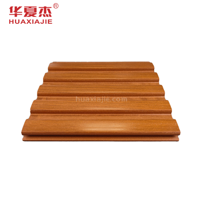 Co Extrusion Wood Grain Wpc Panel Dinding Dekorasi Interior Desain Baru