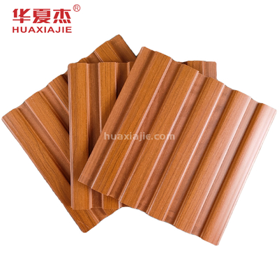 Co Extrusion Wood Grain Wpc Panel Dinding Dekorasi Interior Desain Baru