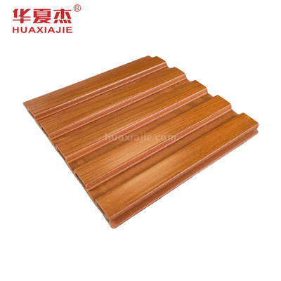 Co Extrusion Wood Grain Wpc Panel Dinding Dekorasi Interior Desain Baru