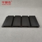 Panel Slatwall PVC Permukaan Halus Hitam 300mm X 17mm