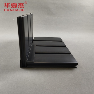 kualitas tinggi panel slatwall pvc bahan dekorasi panel garasi dalam ruangan