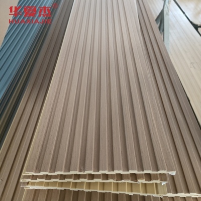 Panel dinding warna kayu WPC Dekorasi interior Panel dinding Bangunan rumah