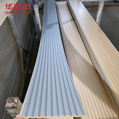 Panel dinding WPC luar Laminasi Panel WPC Dekorasi bangunan hunian