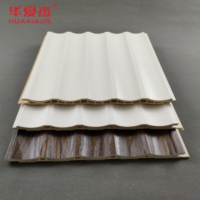 Panel dinding WPC berbentuk U berlapis warna khusus Dekorasi Panel PVC Untuk kamar mandi rumah