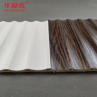 Panel dinding WPC berbentuk U berlapis warna khusus Dekorasi Panel PVC Untuk kamar mandi rumah