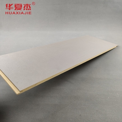 Panel dinding permukaan datar WPC Antikorosif 600mm x 9mm Untuk dekorasi interior
