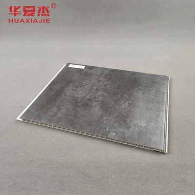 Panel PVC dinding marmer abu-abu Interior Panel PVC langit-langit Untuk dekorasi bangunan