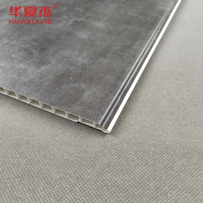 Panel PVC dinding marmer abu-abu Interior Panel PVC langit-langit Untuk dekorasi bangunan