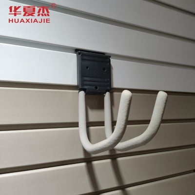 Mudah Menginstal PVC Slat Panel Dinding Hooks Garasi Panel Dinding Frame Waterproof Untuk Dekorasi