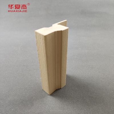 Interior WPC Pintu Frame Kelembaban Proof Kayu Grain Nail Fin Dekorasi Bahan