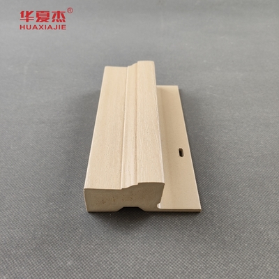 Interior WPC Pintu Frame Kelembaban Proof Kayu Grain Nail Fin Dekorasi Bahan