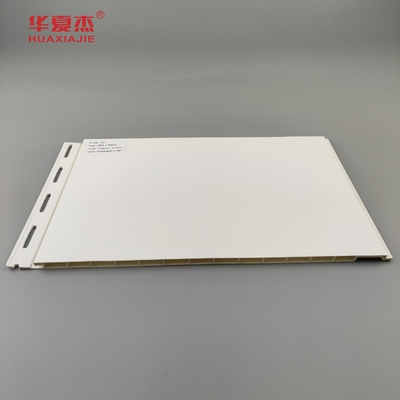 Kualitas tinggi 12 '' awet 96% Pvc panel dinding Putih Dekorasi pabrik