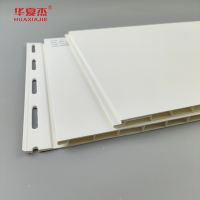 Kualitas tinggi 12 '' awet 96% Pvc panel dinding Putih Dekorasi pabrik