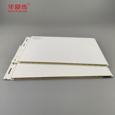 Kualitas tinggi 12 '' awet 96% Pvc panel dinding Putih Dekorasi pabrik