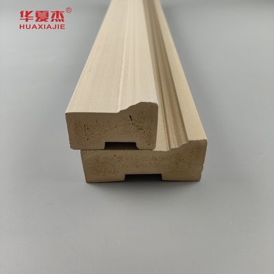 Hot sale harga bagus wpc brickmold 3'' kayu wpc brick mold 2' rangka pintu wpc dekorasi interior