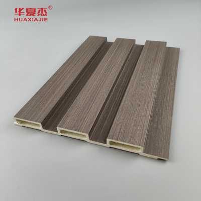 Grosir Harga Pabrik Gandum Kayu Fluted Panel Dinding Wpc Rumah Dekorasi Interior