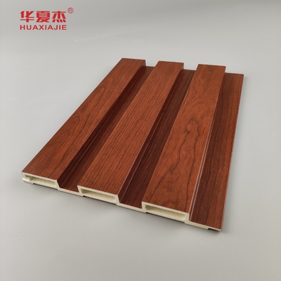Grosir Harga Pabrik Gandum Kayu Fluted Panel Dinding Wpc Rumah Dekorasi Interior